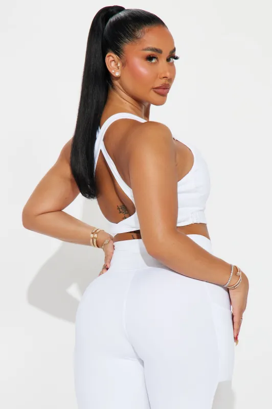 Relay Elevate Active Sports Bra - White sold by Fashion Nova