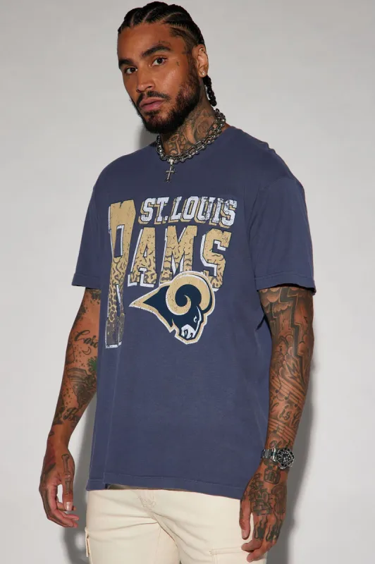 Rams Legacy Short Sleeve Tee - Navy/combo sold by Fashion Nova