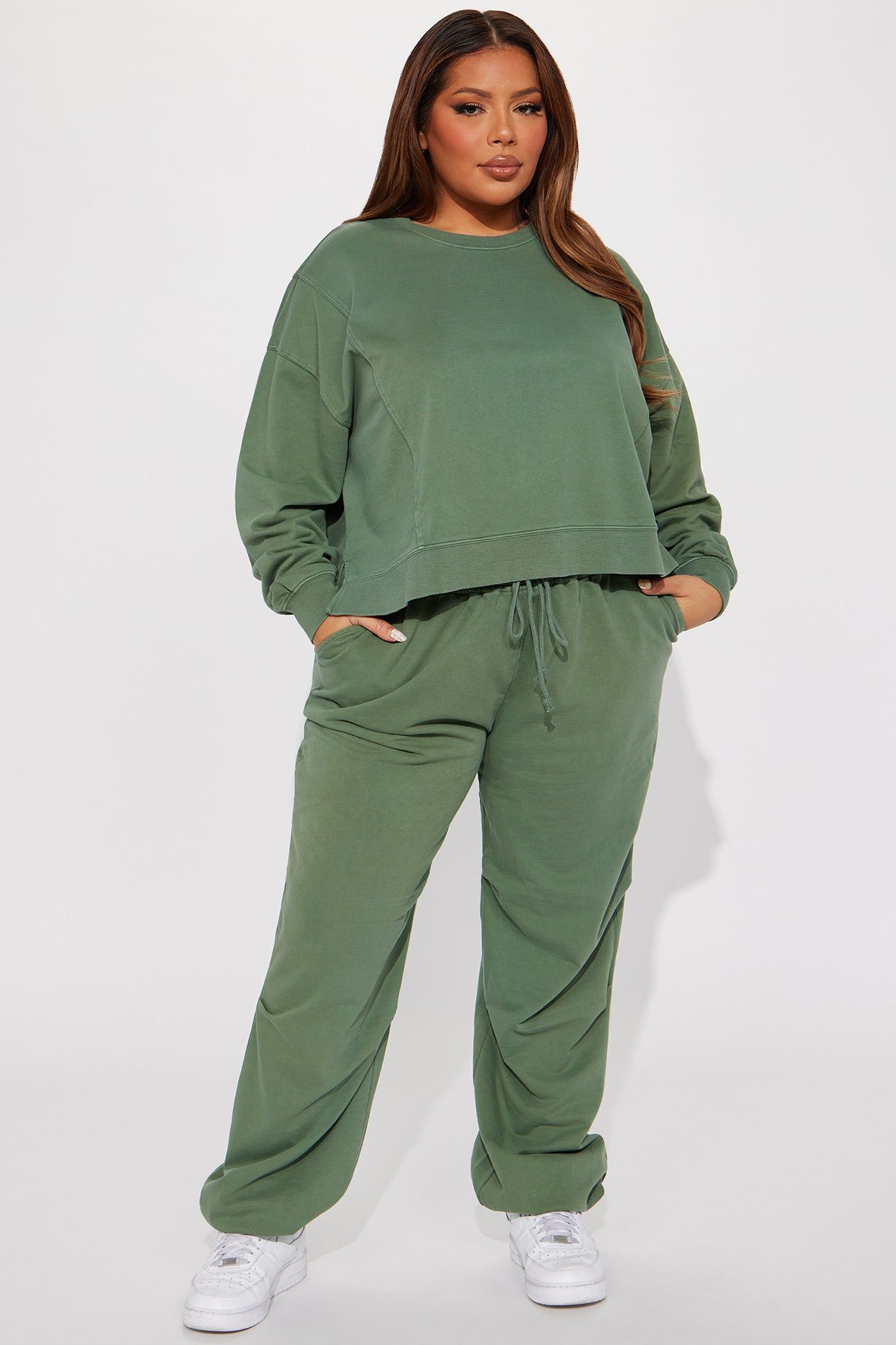 Daisy Vintage Wash Jogger Set - Sage sold by Fashion Nova product image thumbnail 4