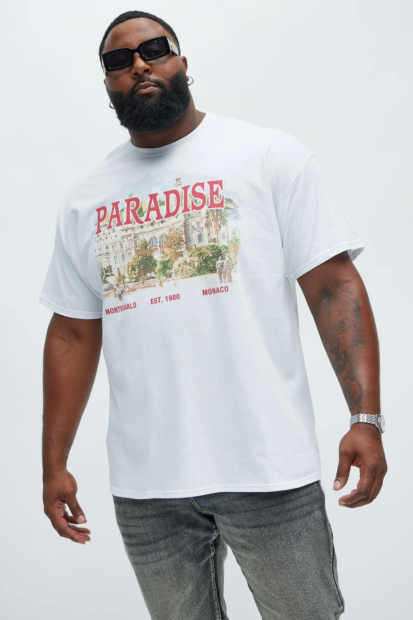 Paradise Est 1990 Short Sleeve Tee - White sold by Fashion Nova product image thumbnail 4