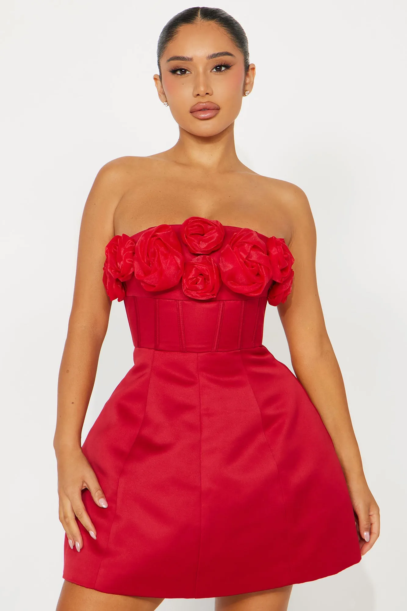 Bliss Corset Mini Dress - Red sold by Fashion Nova product image thumbnail 2