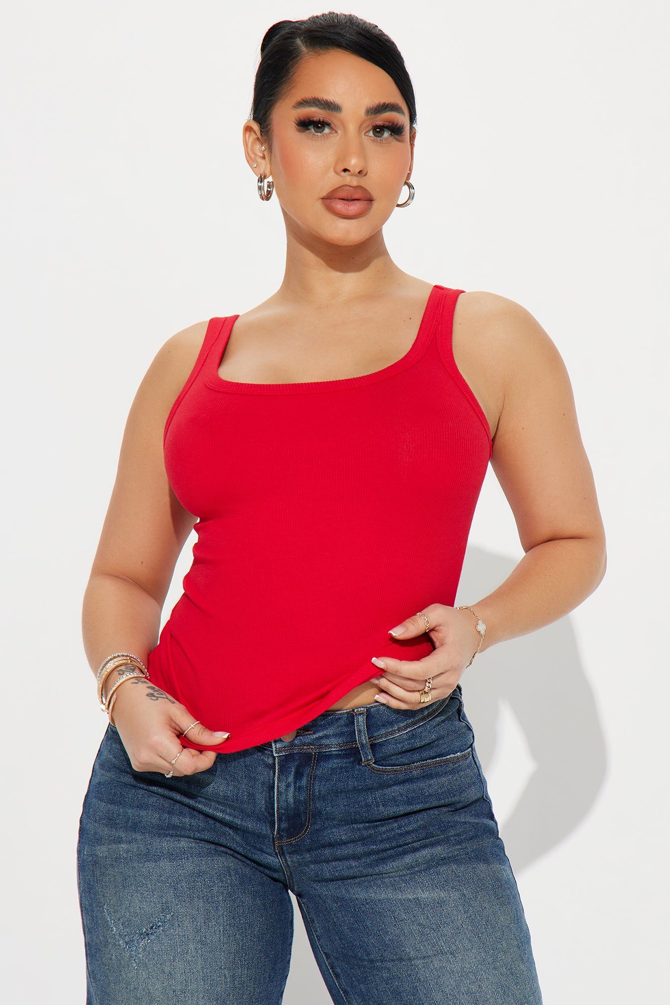 Kennedi Tank Top - Red sold by Fashion Nova