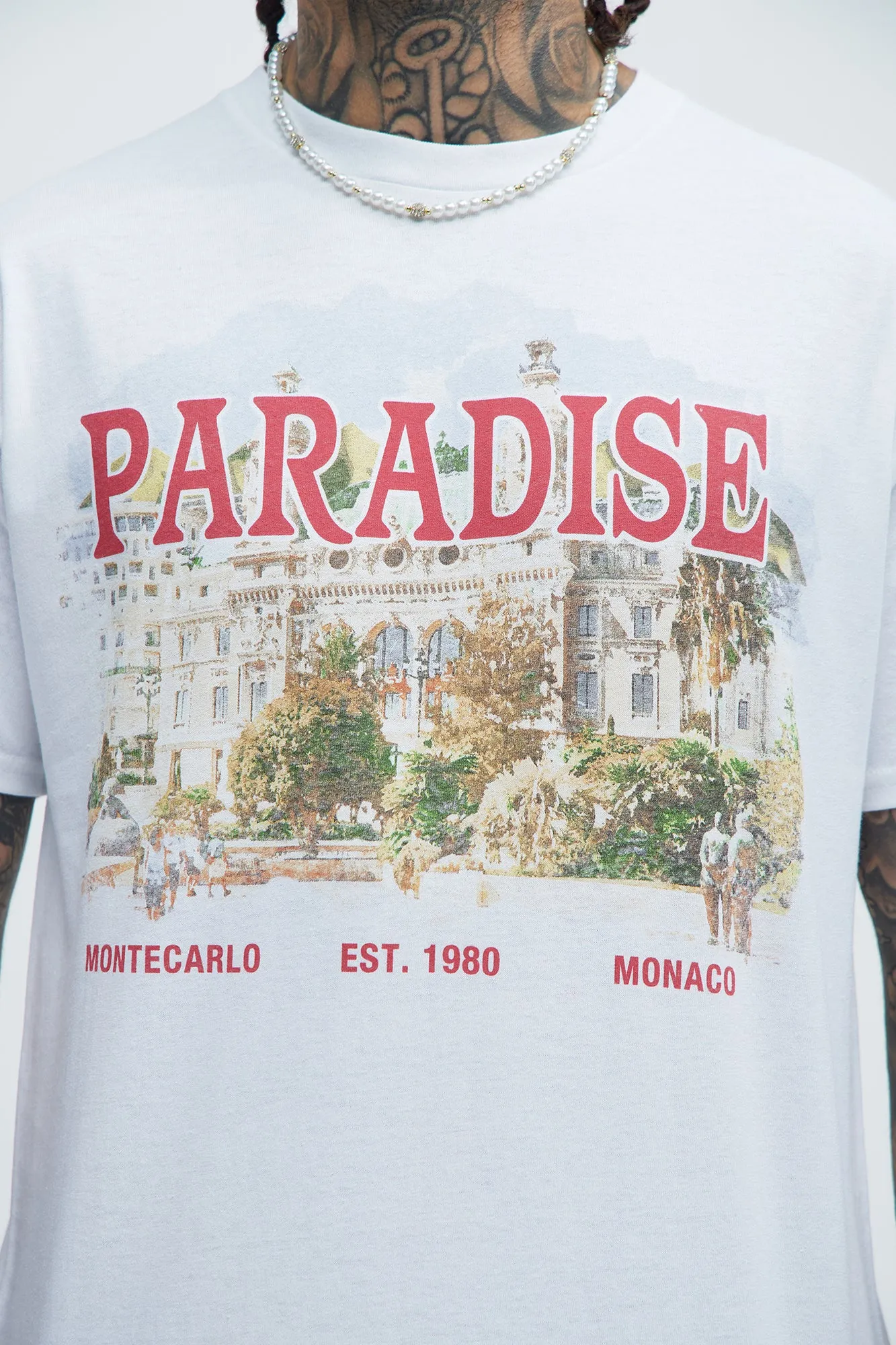 Paradise Est 1990 Short Sleeve Tee - White sold by Fashion Nova product image thumbnail 2