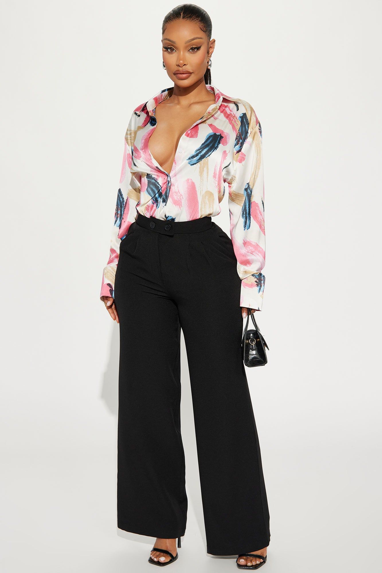 Feeling Focused Trouser - Black sold by Fashion Nova