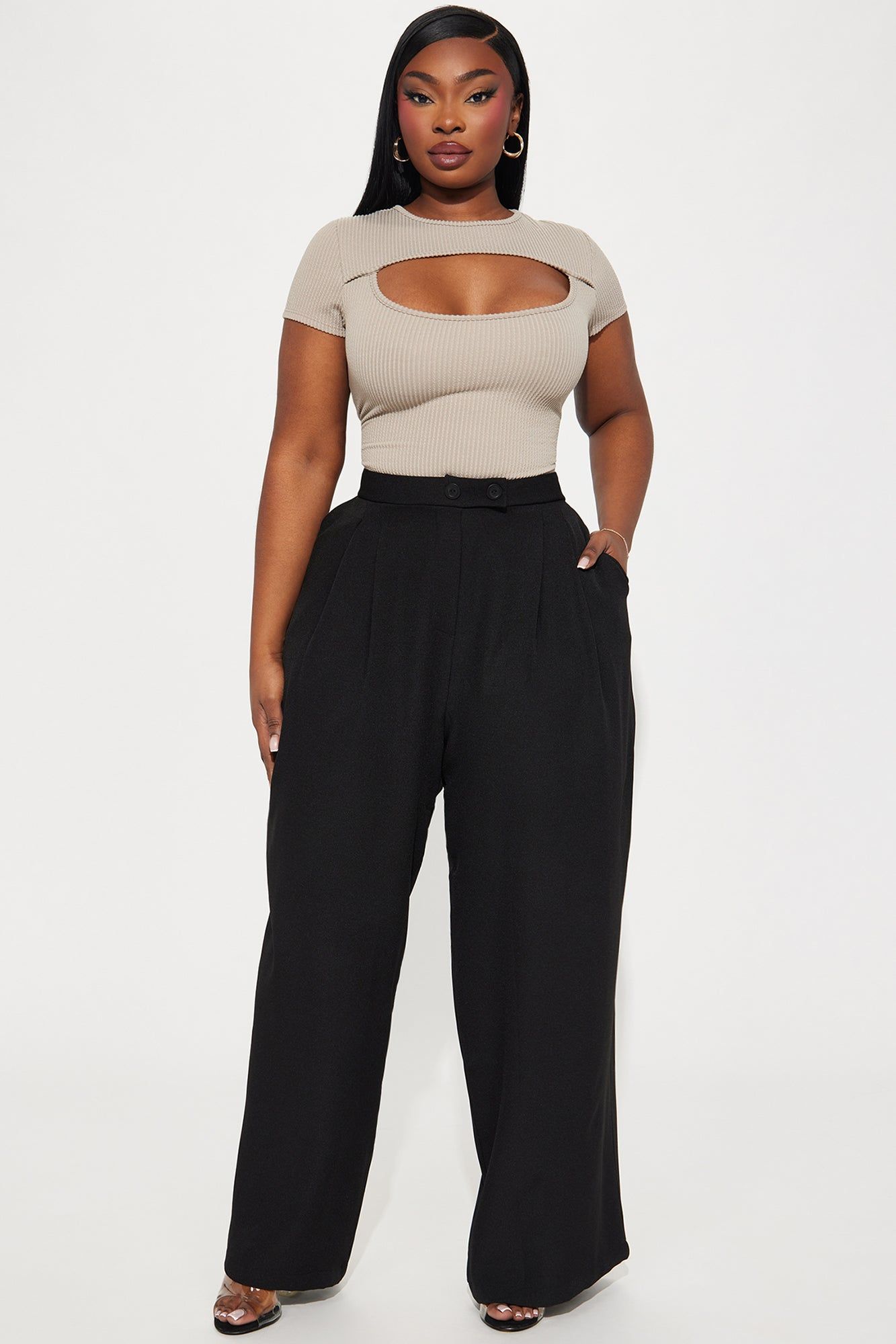 Feeling Focused Trouser - Black sold by Fashion Nova product image thumbnail 4