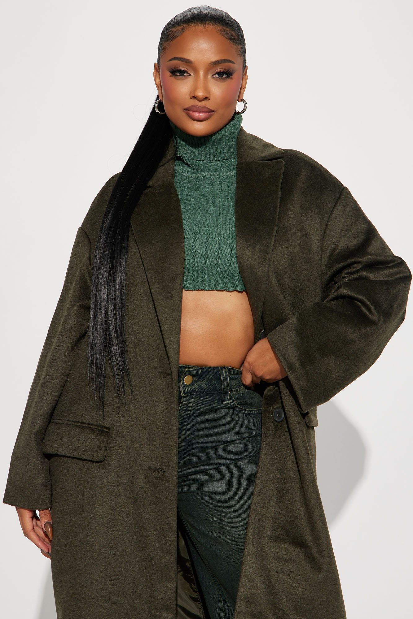 Chamberlain Trench - Charcoal sold by Fashion Nova product image thumbnail 2