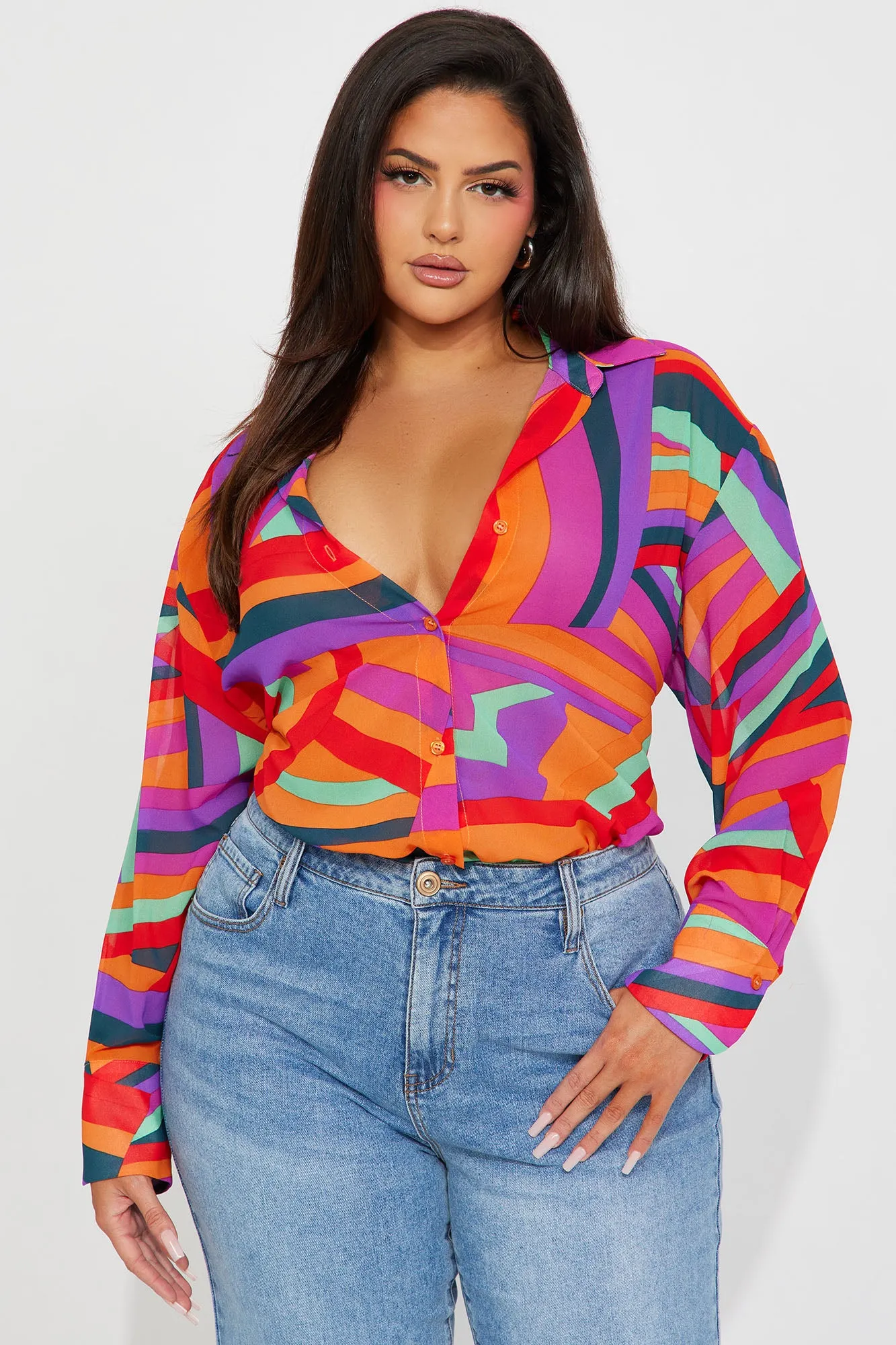Mind Games Shirt - Multi Color sold by Fashion Nova product image thumbnail 4