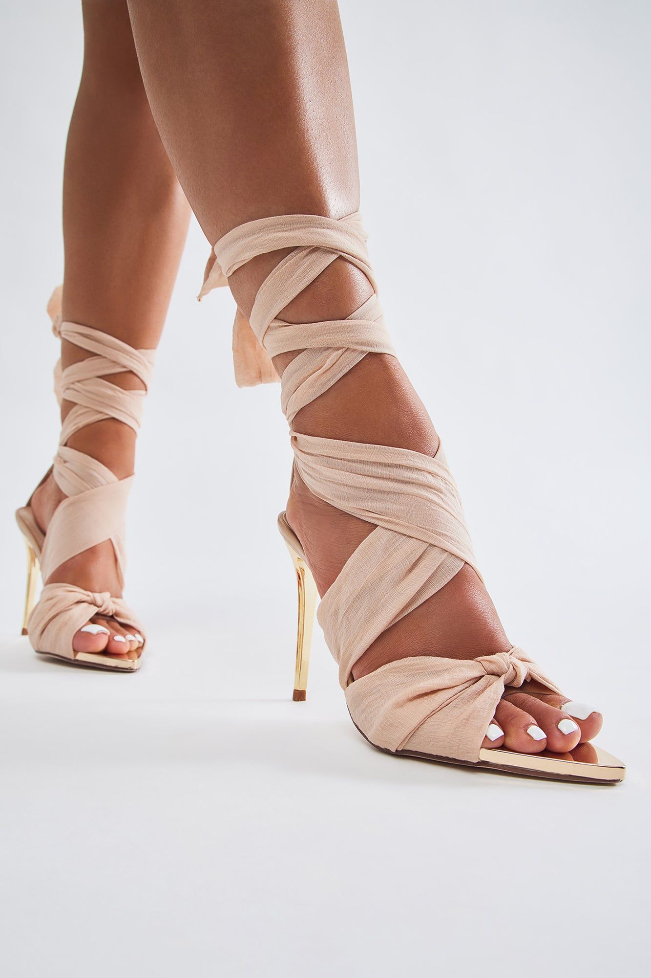 Wrapped In You Heels - Beige sold by Fashion Nova product image thumbnail 3