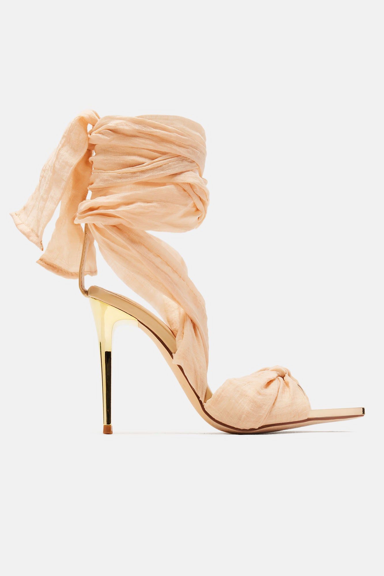 Wrapped In You Heels - Beige sold by Fashion Nova product image thumbnail 2