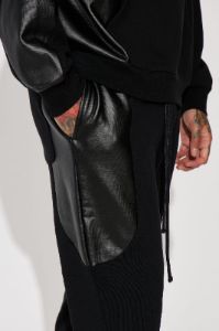 Tyson Opposite Forces Waxed Fleece Straight Sweatpants - Black sold by Fashion Nova