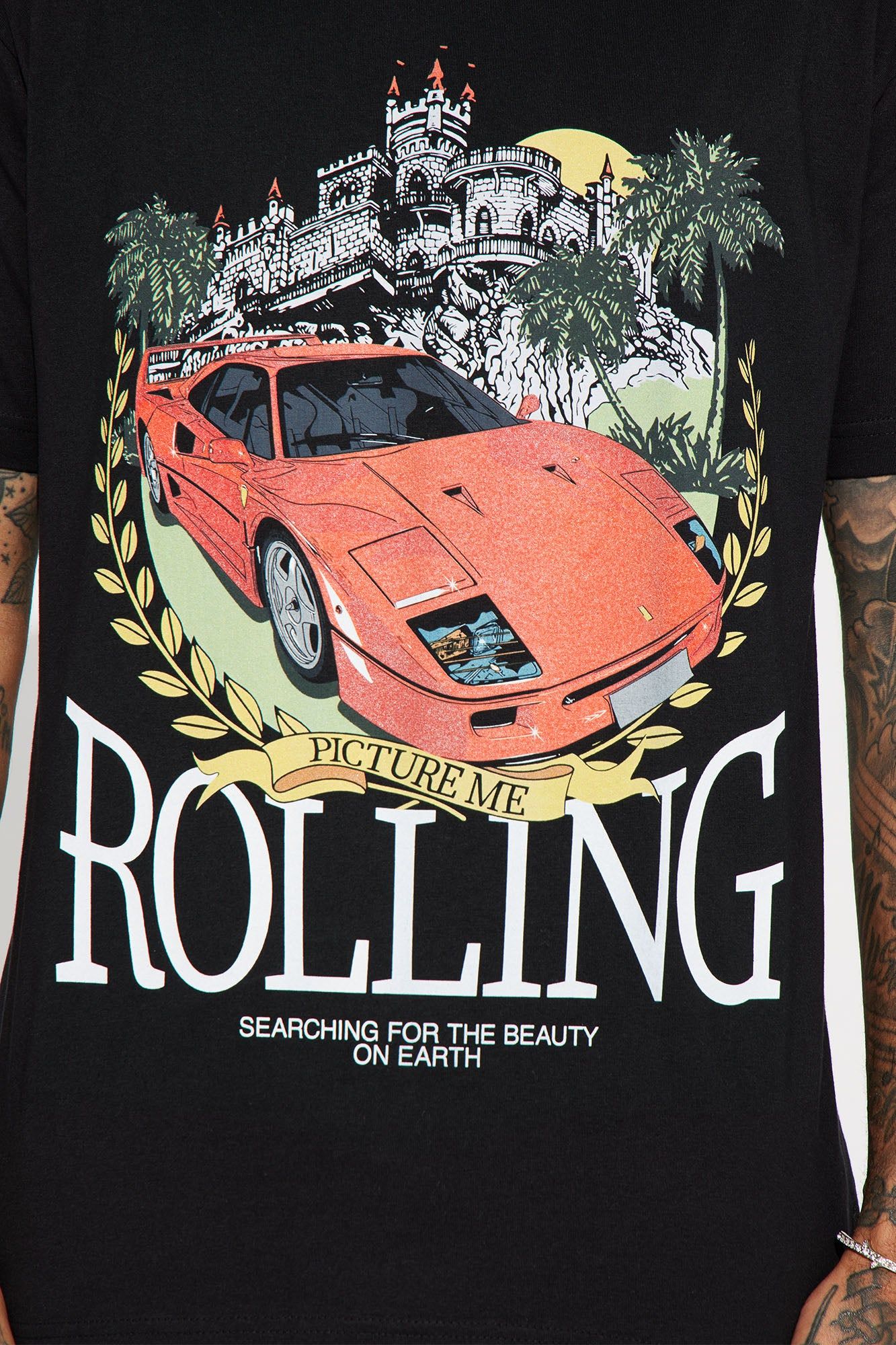 Picture Me Rolling Short Sleeve Tee - Black sold by Fashion Nova product image thumbnail 4