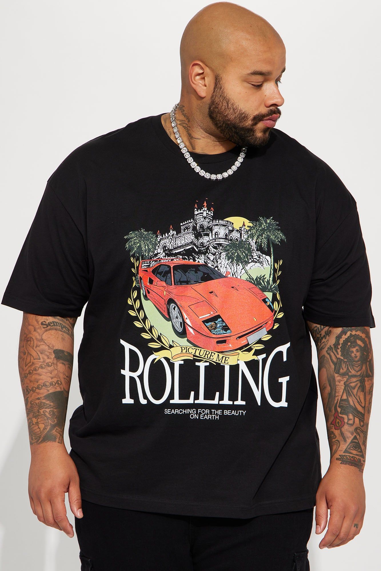 Picture Me Rolling Short Sleeve Tee - Black sold by Fashion Nova product image thumbnail 2