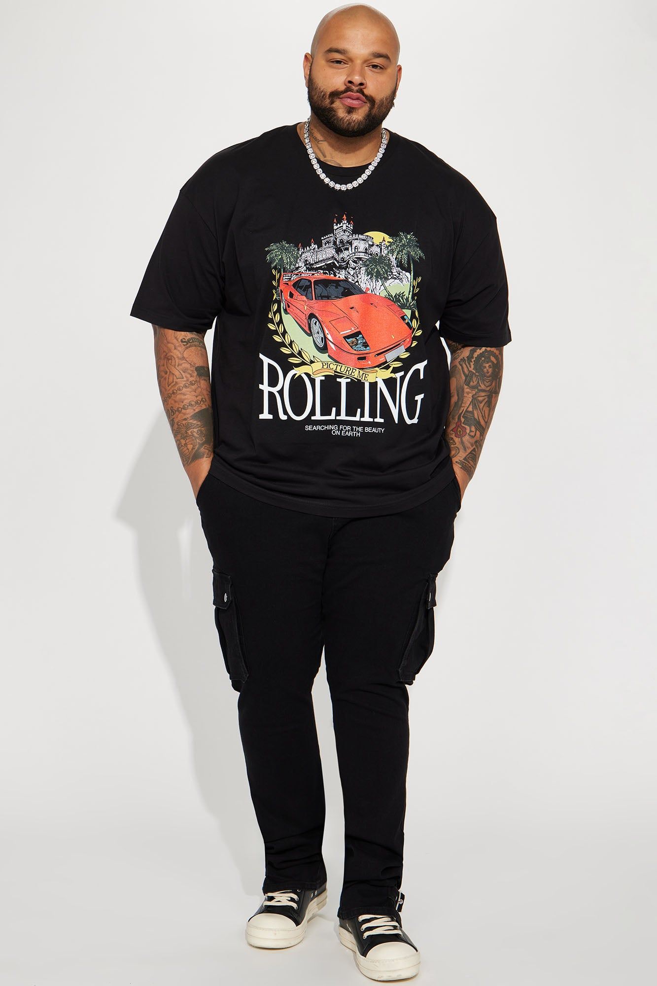 Picture Me Rolling Short Sleeve Tee - Black sold by Fashion Nova product image thumbnail 5