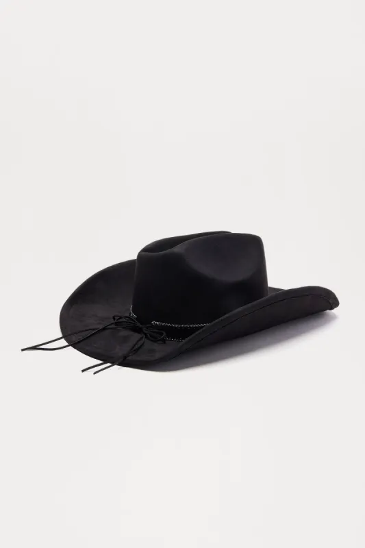 Midnight Spell Cowboy Hat - Black sold by Fashion Nova
