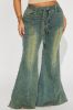 Fronting Tinted Wide Leg Jeans - Medium Wash sold by Fashion Nova
