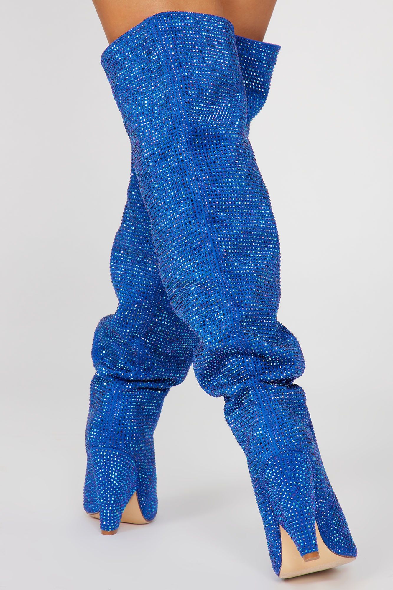 Carnival Nights Embellished Boots - Blue sold by Fashion Nova product image thumbnail 4