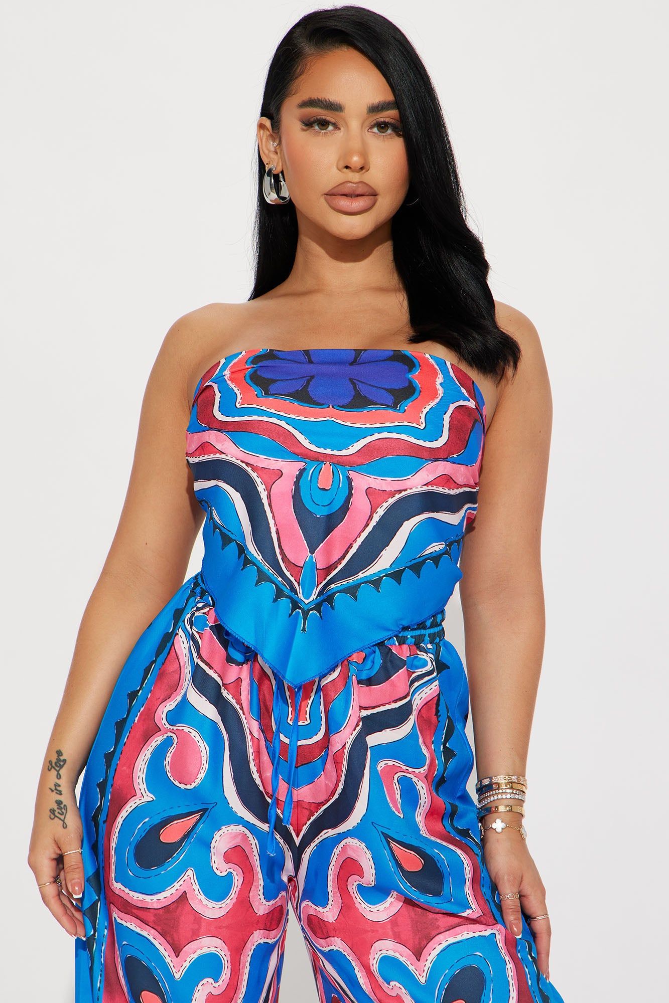 Rosario Pant Set - Blue/combo sold by Fashion Nova product image thumbnail 2