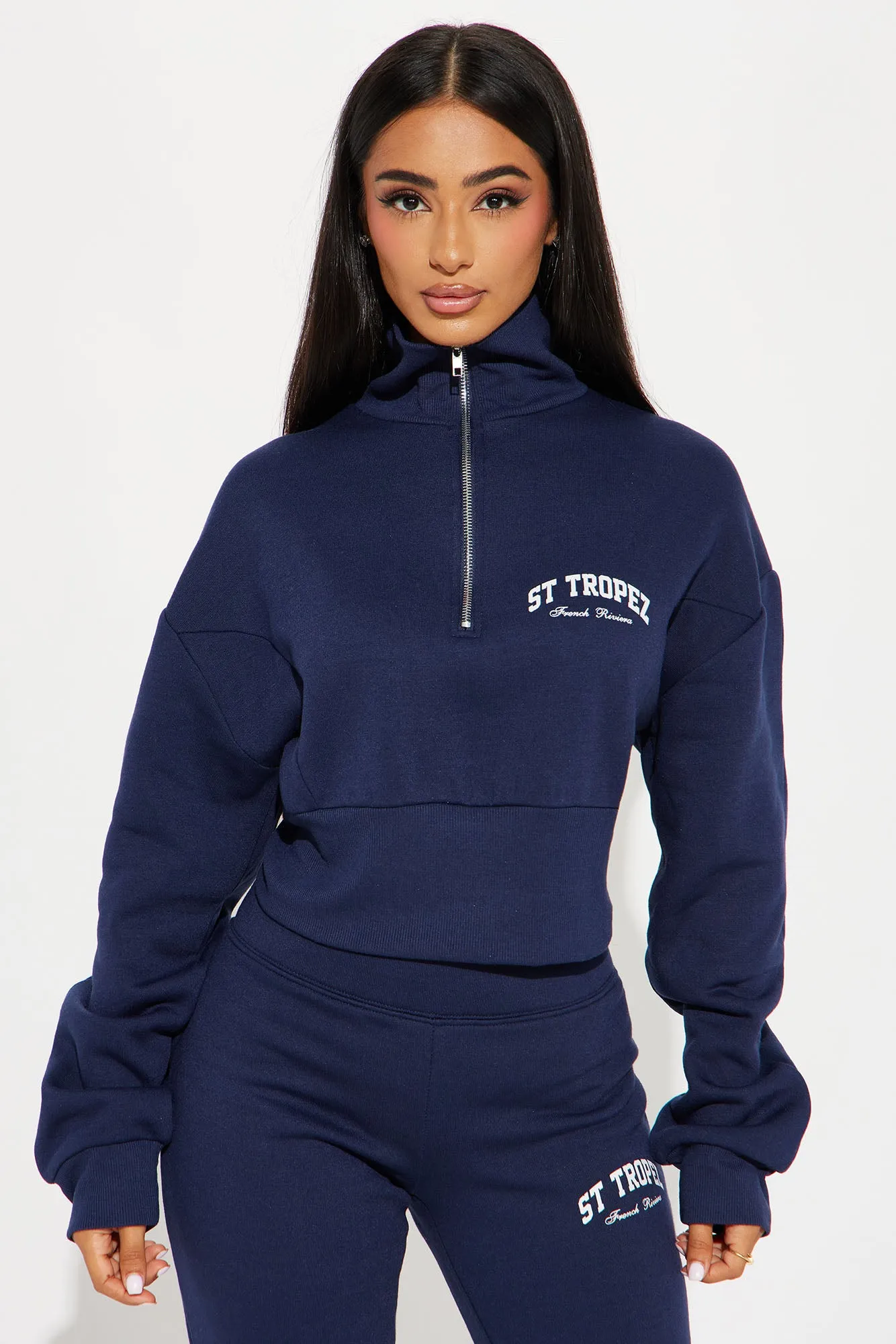 St. Tropez Polo Sweatshirt - Navy sold by Fashion Nova product image thumbnail 3