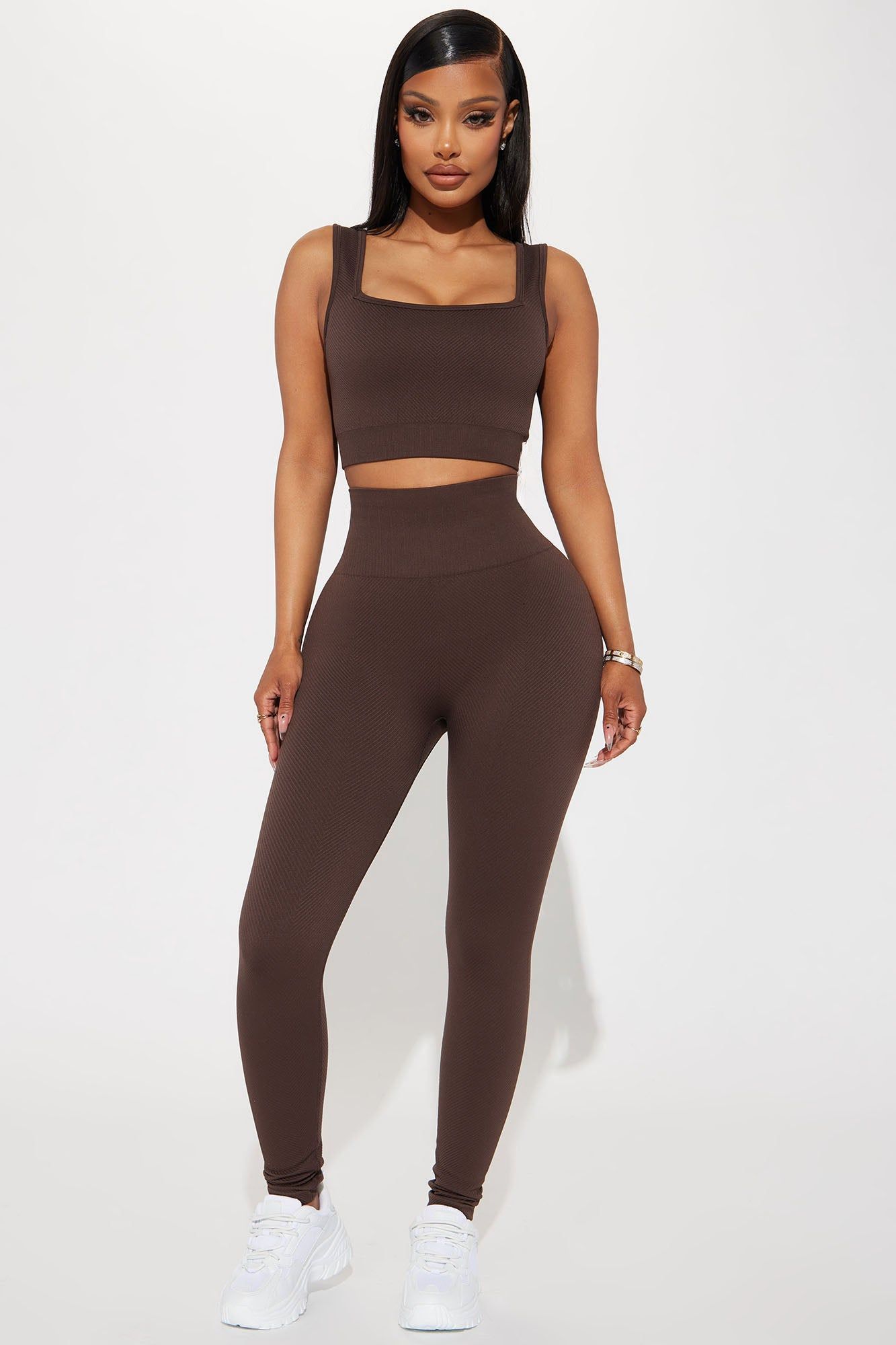 Flex Active Sports Bra - Chocolate sold by Fashion Nova product image thumbnail 2