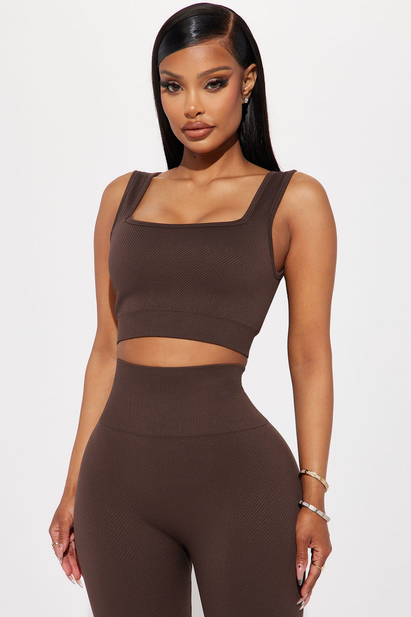 Flex Active Sports Bra - Chocolate sold by Fashion Nova