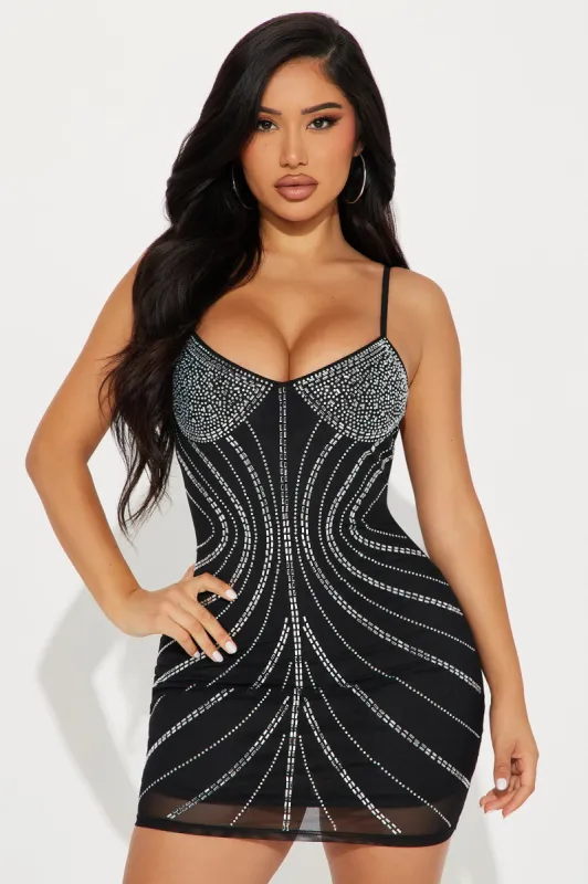 Glamour Girl Micro Mini Dress - Black sold by Fashion Nova