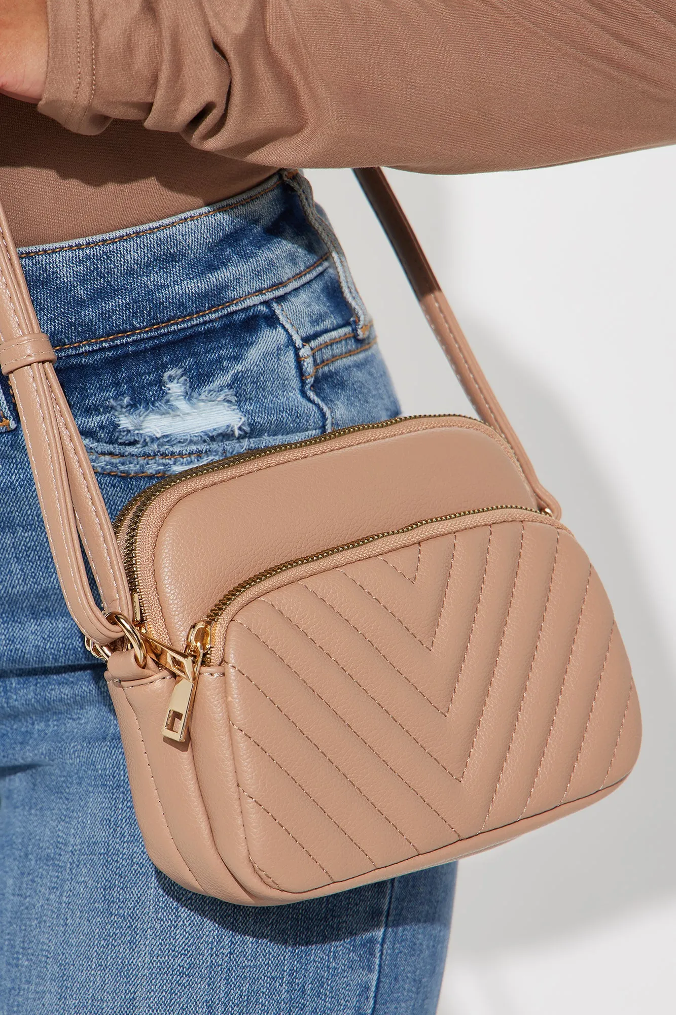 Betsy Crossbody Bag - Taupe sold by Fashion Nova product image thumbnail 2