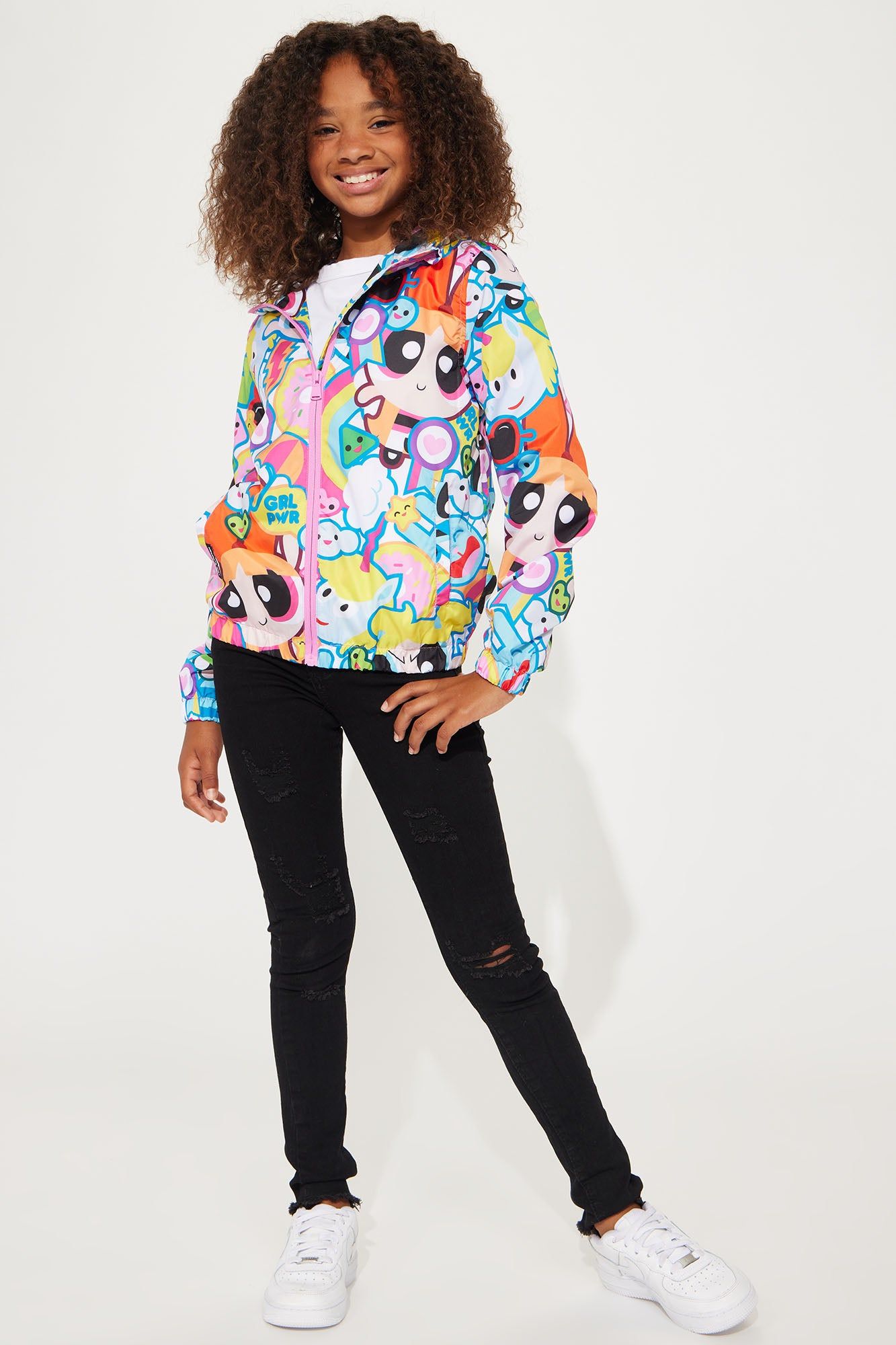 Mini Powerpuff Girls Zip Front Hoodie - Pink sold by Fashion Nova product image thumbnail 2