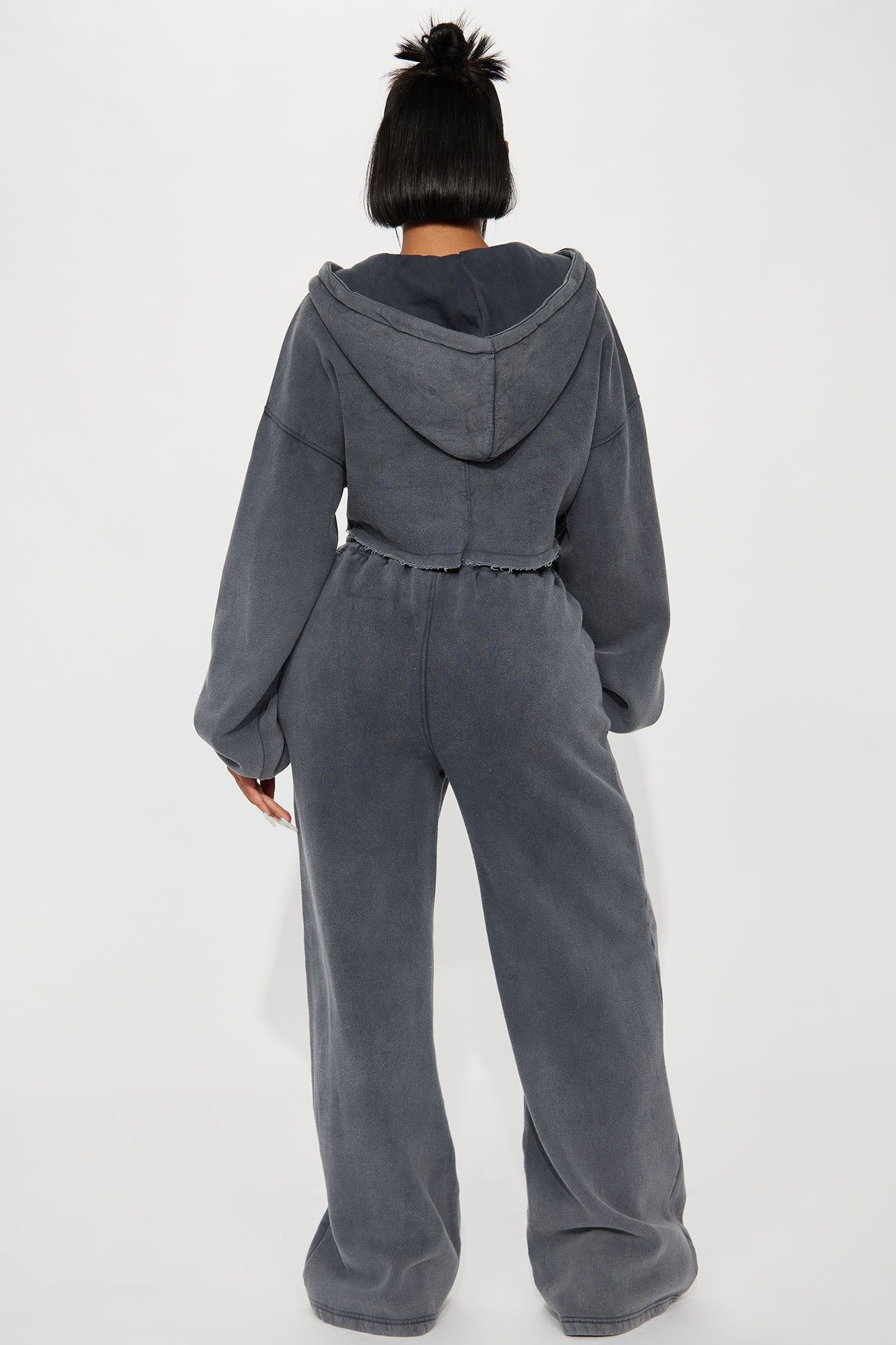 On The Go Fleece Pant Set - Charcoal sold by Fashion Nova product image thumbnail 3