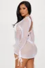 Island Beach Fishnet Cover Up - White sold by Fashion Nova