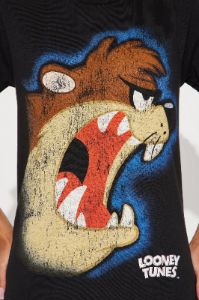 Tasmanian Devil Jumbo Print Tee - Black sold by Fashion Nova