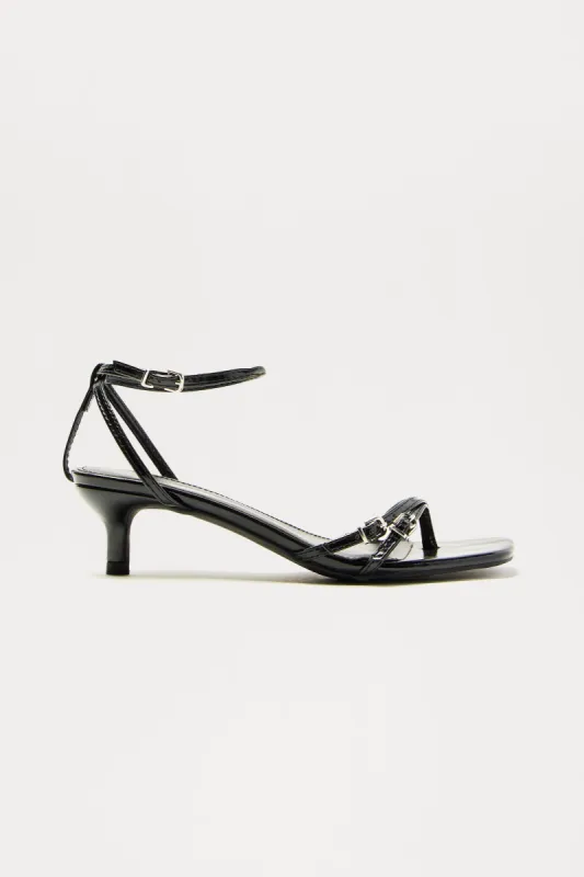 In Your City Kitten Heels - Black sold by Fashion Nova