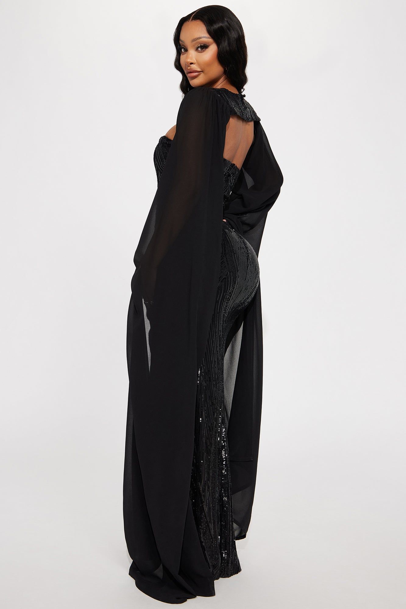 Magdalena Sequin Gown - Black sold by Fashion Nova product image thumbnail 3