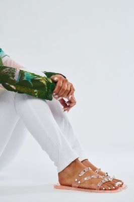 Turning Away Flat Sandals - Blush sold by Fashion Nova