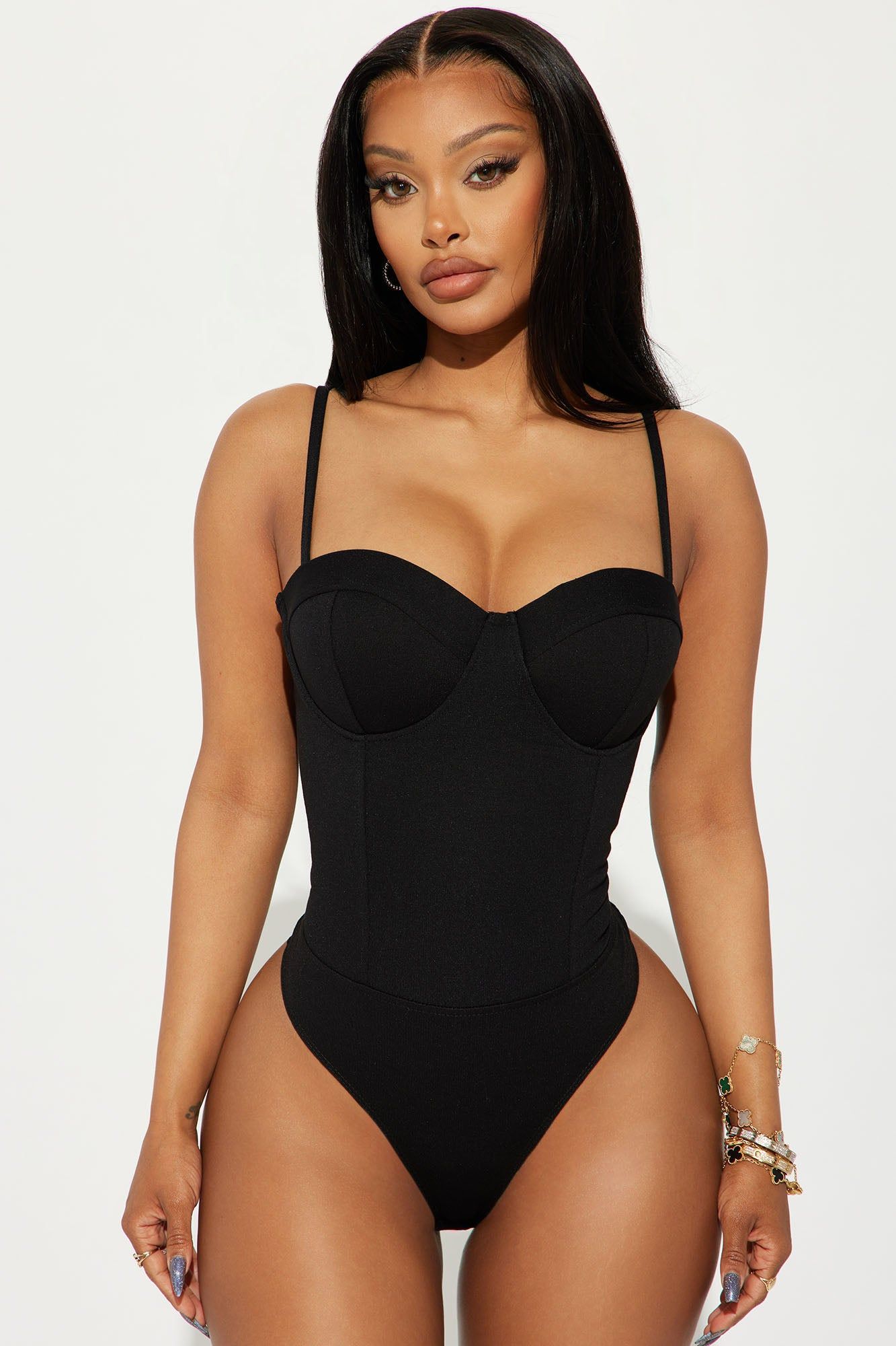 Lust Over You Bodysuit - Black sold by Fashion Nova