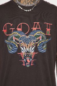 American GOAT Short Sleeve Tee - Brown sold by Fashion Nova