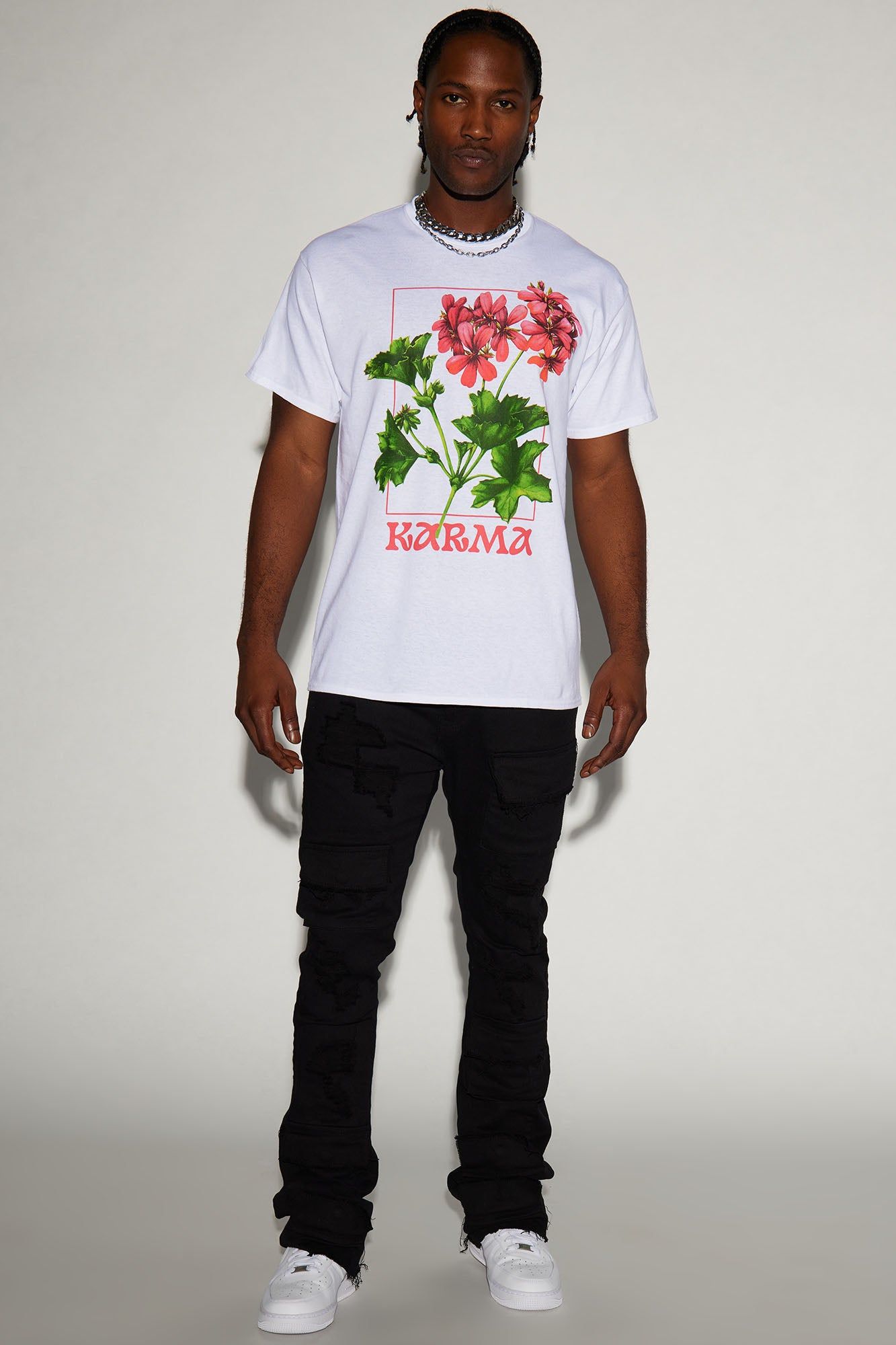 Stop To Smell The Flowers Short Sleeve Tee - White sold by Fashion Nova product image thumbnail 2