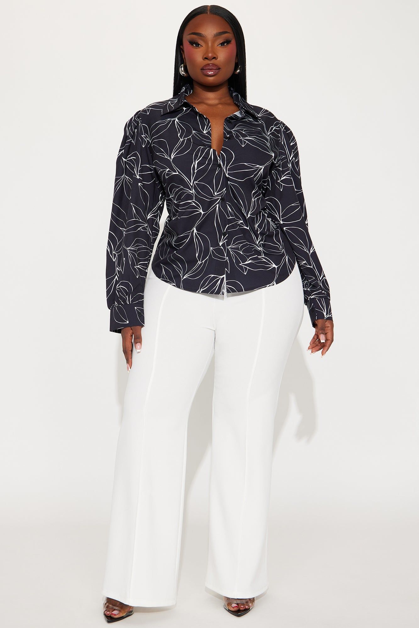 Annie Shirt - Black/White sold by Fashion Nova product image thumbnail 5