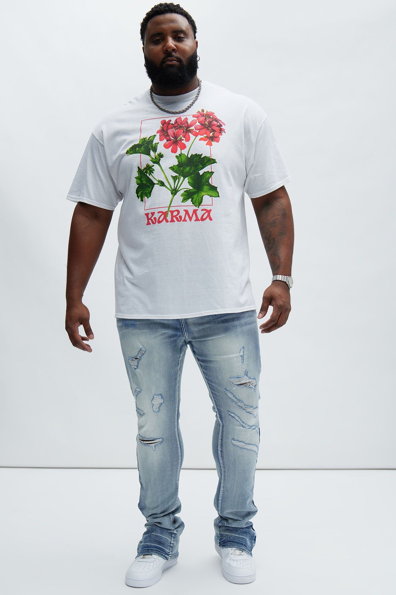 Stop To Smell The Flowers Short Sleeve Tee - White sold by Fashion Nova product image thumbnail 5