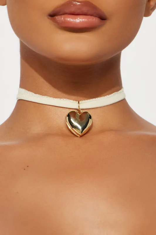 Your Sweetheart Choker - Cream/combo sold by Fashion Nova