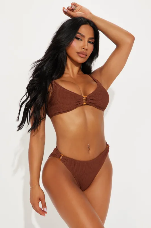 Touch Of Summer Bamboo Ring 2 Piece Bikini - Chocolate sold by Fashion Nova