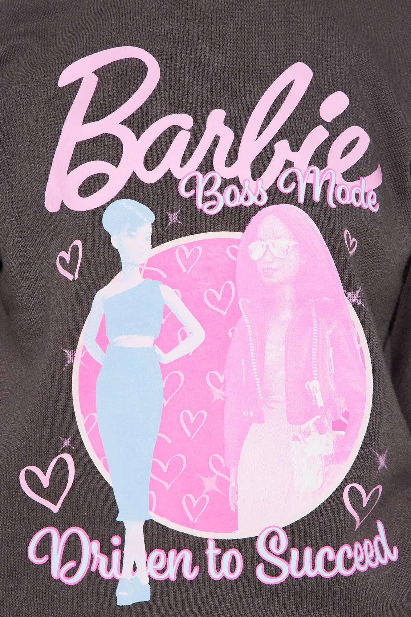 Mini Barbie Driven To Succeed Fleece Jogger Set - Charcoal sold by Fashion Nova product image thumbnail 3