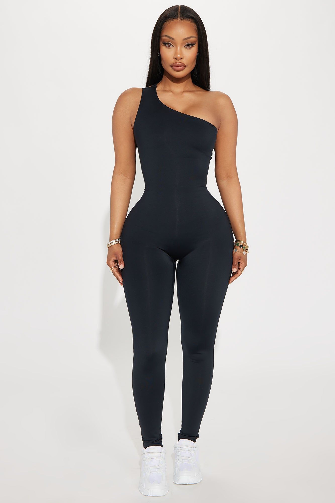 Power Swing Elevate Active Jumpsuit - Black sold by Fashion Nova