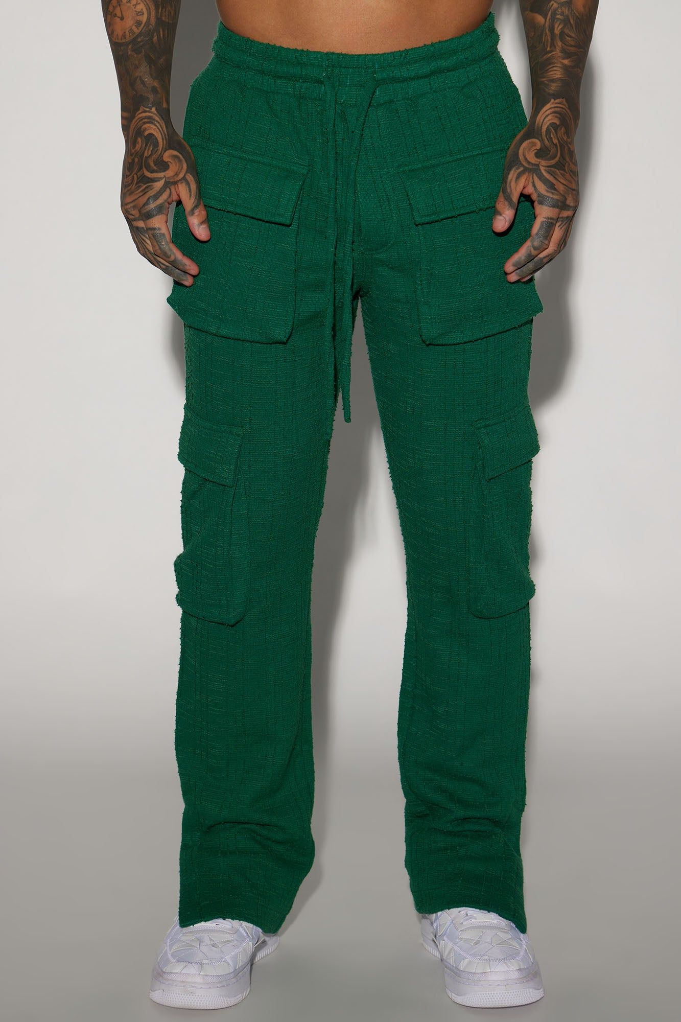 Jordan Textured Snap Cargo Pants - Green sold by Fashion Nova product image thumbnail 3