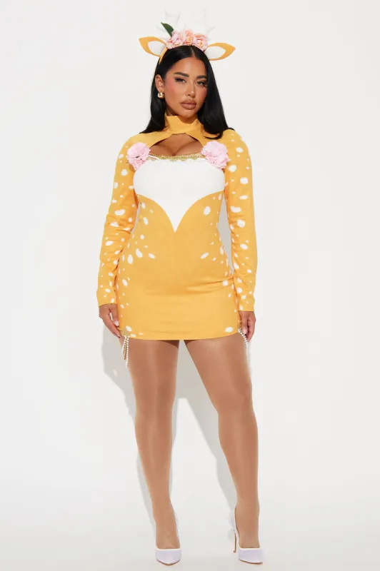 Enchanted Forest Fawn 2 Piece Costume Set - Tan sold by Fashion Nova