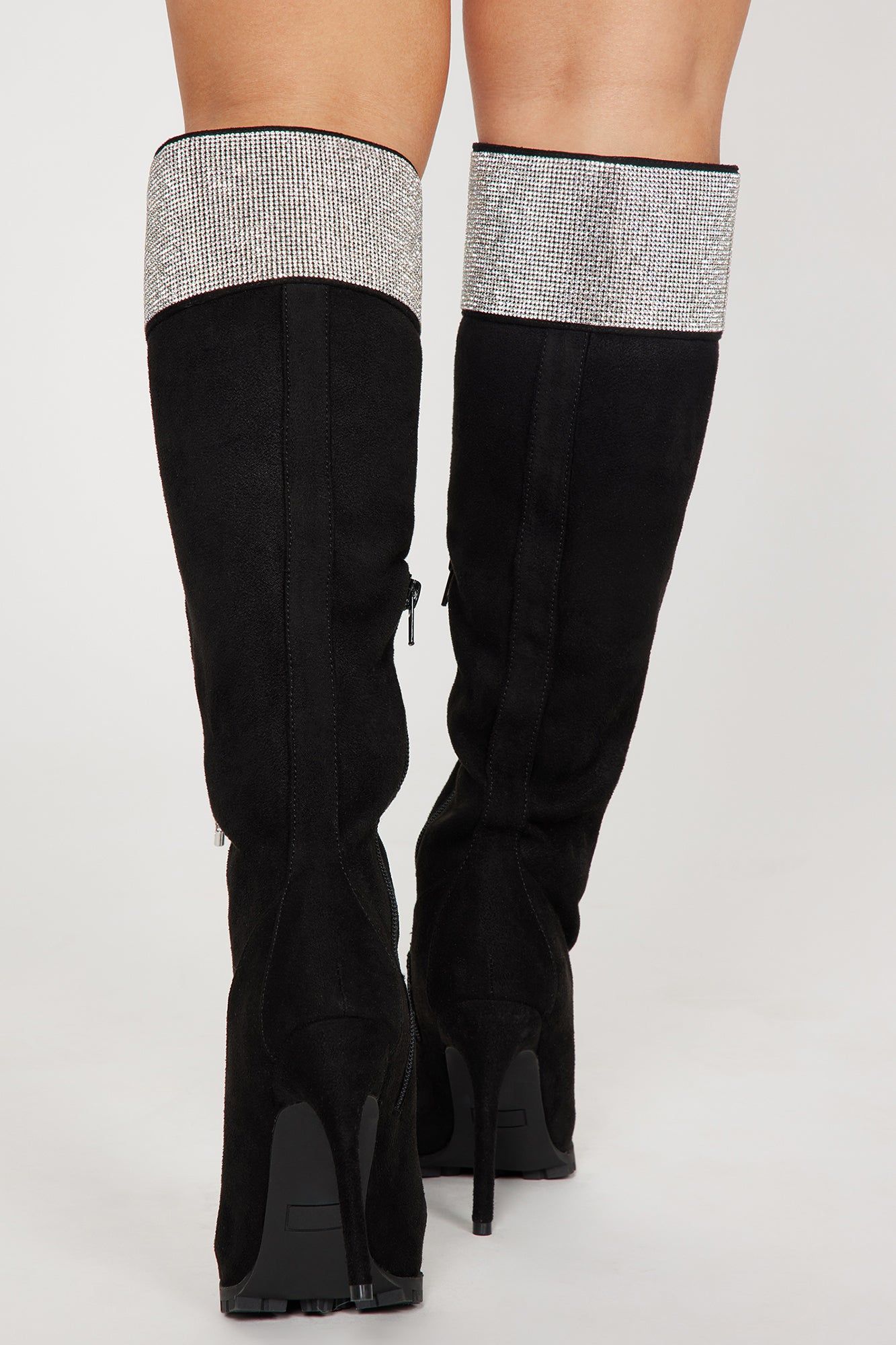 Take Me Uptown Knee High Heeled Boots - Black sold by Fashion Nova product image thumbnail 4