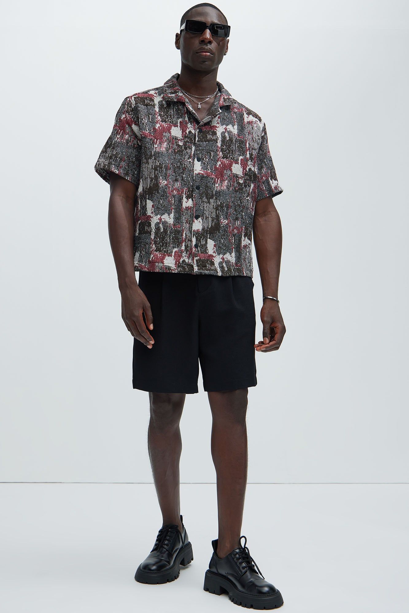 Hayward Tapestry Shirt - Black/combo sold by Fashion Nova product image thumbnail 2