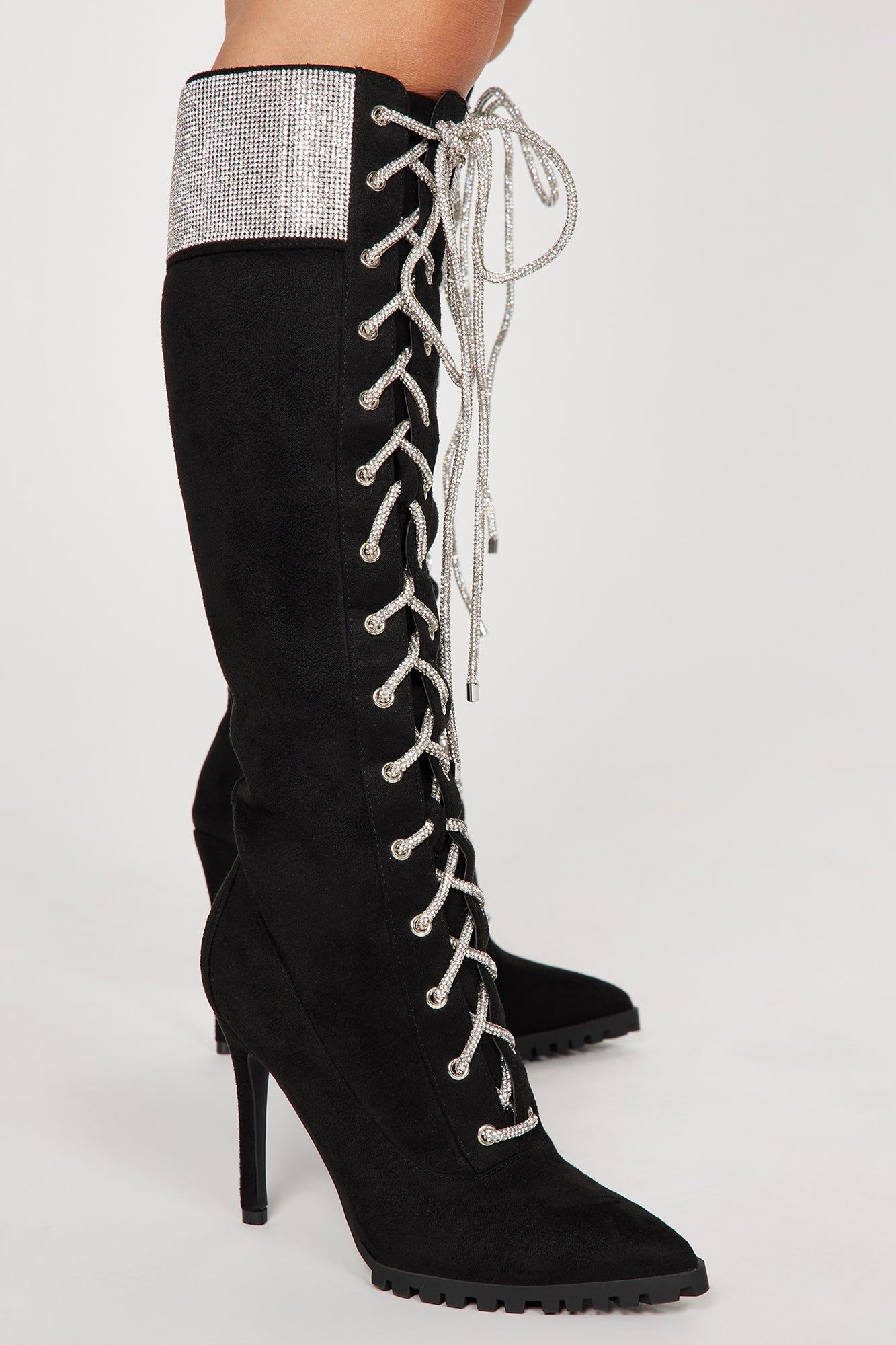 Take Me Uptown Knee High Heeled Boots - Black sold by Fashion Nova product image thumbnail 3