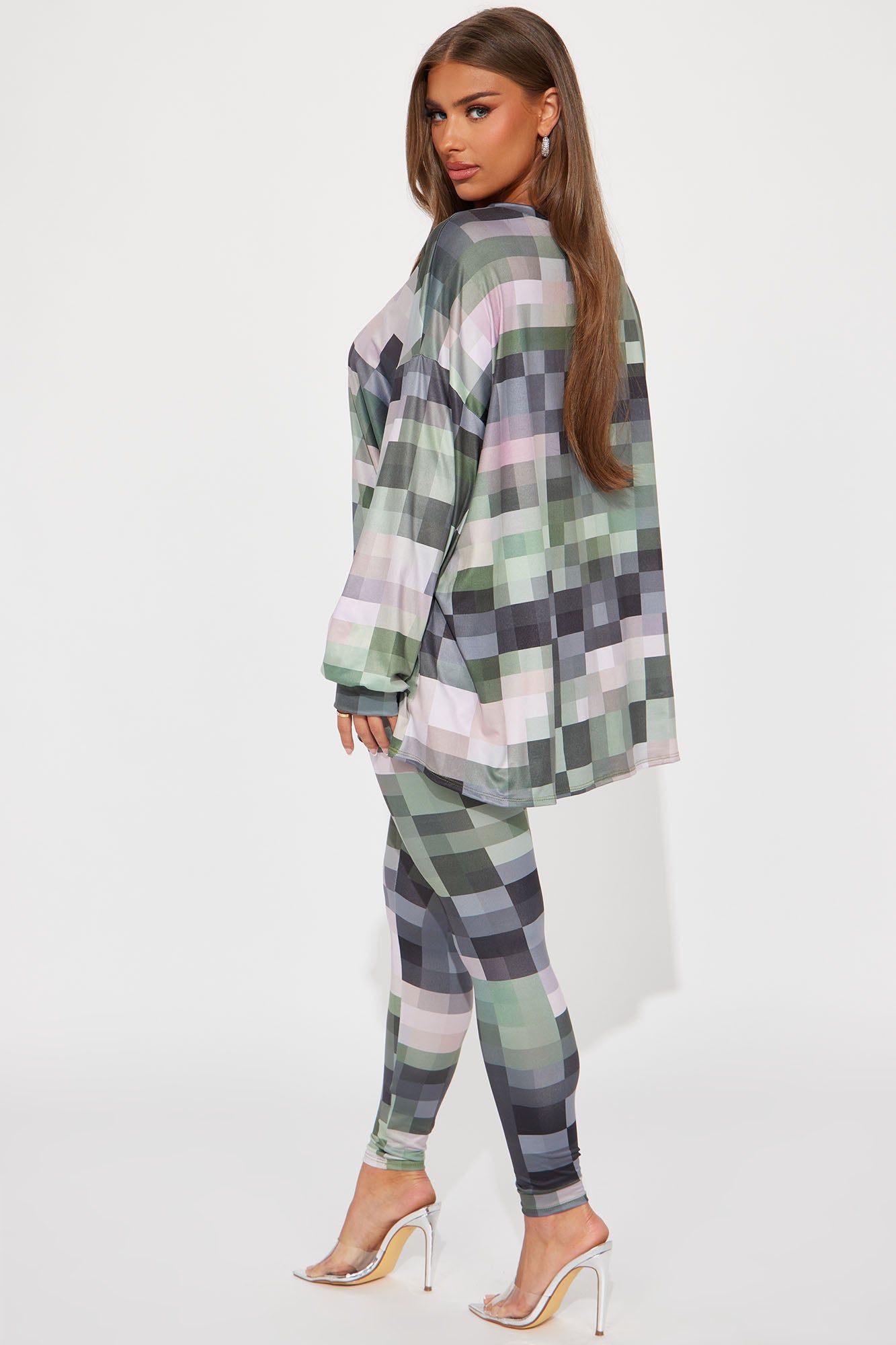 Blurry Moment Legging Set - Olive/combo sold by Fashion Nova product image thumbnail 3