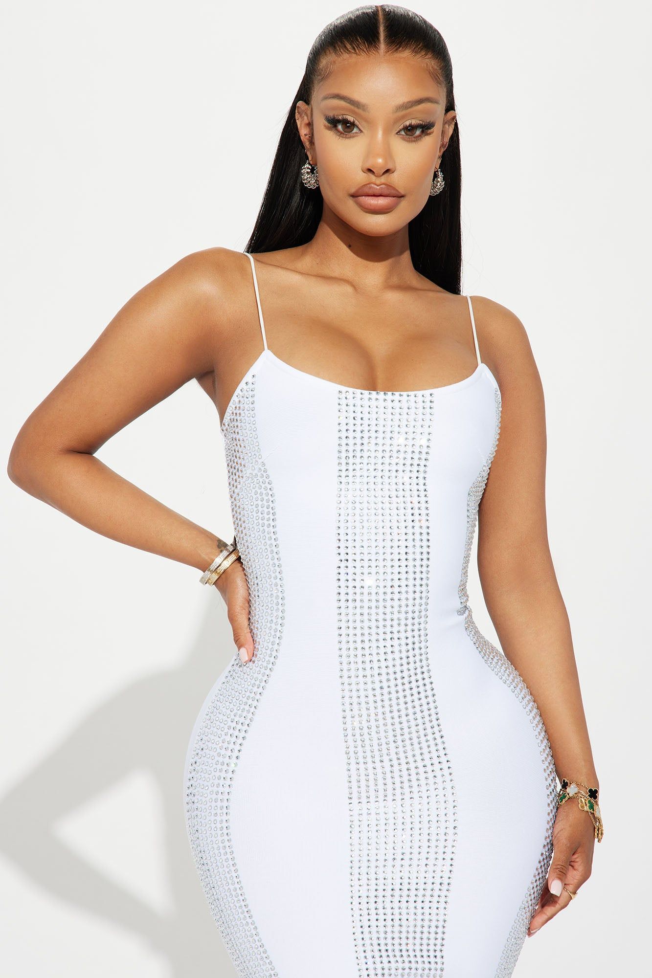 Josephine Embellished Mini Dress - White sold by Fashion Nova product image thumbnail 2