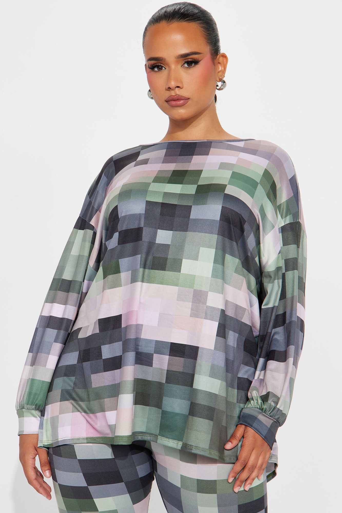 Blurry Moment Legging Set - Olive/combo sold by Fashion Nova product image thumbnail 5